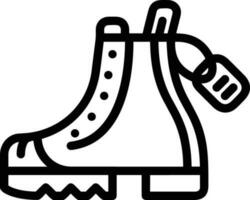 Boots symbol icon vector image. Illustration of the boot footwear shoe design image. EPS 10