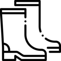 Boots symbol icon vector image. Illustration of the boot footwear shoe design image. EPS 10