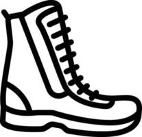 Boots symbol icon vector image. Illustration of the boot footwear shoe design image. EPS 10