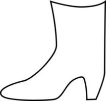 Boots symbol icon vector image. Illustration of the boot footwear shoe design image. EPS 10