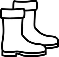 Boots symbol icon vector image. Illustration of the boot footwear shoe design image. EPS 10