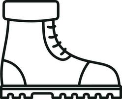 Boots symbol icon vector image. Illustration of the boot footwear shoe design image. EPS 10