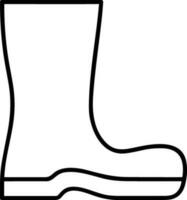 Boots symbol icon vector image. Illustration of the boot footwear shoe design image. EPS 10