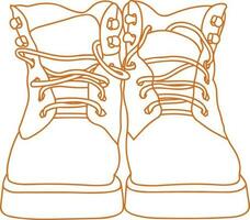 Boots symbol icon vector image. Illustration of the boot footwear shoe design image. EPS 10