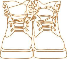 Boots symbol icon vector image. Illustration of the boot footwear shoe design image. EPS 10