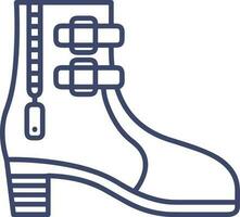 Boots symbol icon vector image. Illustration of the boot footwear shoe design image. EPS 10