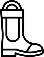 Boots symbol icon vector image. Illustration of the boot footwear shoe design image. EPS 10