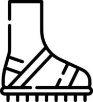 Boots symbol icon vector image. Illustration of the boot footwear shoe design image. EPS 10