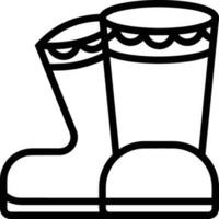 Boots symbol icon vector image. Illustration of the boot footwear shoe design image. EPS 10