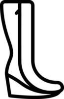 Boots symbol icon vector image. Illustration of the boot footwear shoe design image. EPS 10