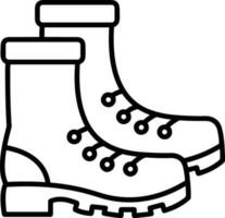 Boots symbol icon vector image. Illustration of the boot footwear shoe design image. EPS 10