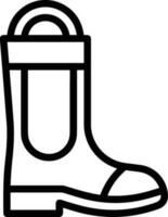 Boots symbol icon vector image. Illustration of the boot footwear shoe design image. EPS 10