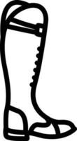 Boots symbol icon vector image. Illustration of the boot footwear shoe design image. EPS 10