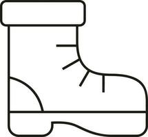 Boots symbol icon vector image. Illustration of the boot footwear shoe design image. EPS 10