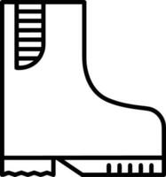 Boots symbol icon vector image. Illustration of the boot footwear shoe design image. EPS 10