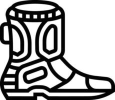 Boots symbol icon vector image. Illustration of the boot footwear shoe design image. EPS 10