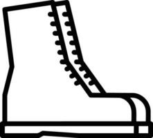 Boots symbol icon vector image. Illustration of the boot footwear shoe design image. EPS 10