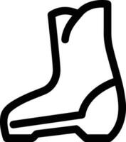 Boots symbol icon vector image. Illustration of the boot footwear shoe design image. EPS 10