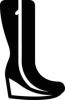 Boots symbol icon vector image. Illustration of the boot footwear shoe design image. EPS 10