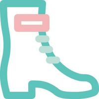 Boots symbol icon vector image. Illustration of the boot footwear shoe design image. EPS 10