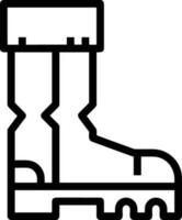 Boots symbol icon vector image. Illustration of the boot footwear shoe design image. EPS 10