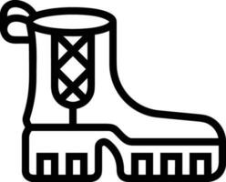 Boots symbol icon vector image. Illustration of the boot footwear shoe design image. EPS 10