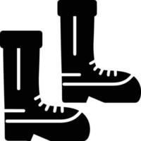 Boots symbol icon vector image. Illustration of the boot footwear shoe design image. EPS 10