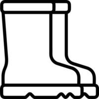 Boots symbol icon vector image. Illustration of the boot footwear shoe design image. EPS 10