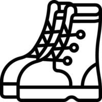 Boots symbol icon vector image. Illustration of the boot footwear shoe design image. EPS 10