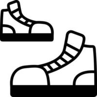 Boots symbol icon vector image. Illustration of the boot footwear shoe design image. EPS 10