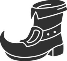 Boots symbol icon vector image. Illustration of the boot footwear shoe design image. EPS 10