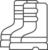 Boots symbol icon vector image. Illustration of the boot footwear shoe design image. EPS 10