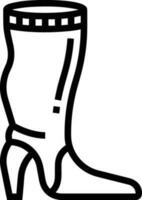 Boots symbol icon vector image. Illustration of the boot footwear shoe design image. EPS 10