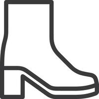 Boots symbol icon vector image. Illustration of the boot footwear shoe design image. EPS 10