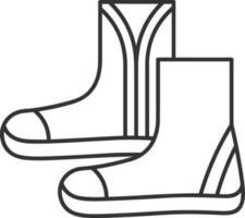 Boots symbol icon vector image. Illustration of the boot footwear shoe design image. EPS 10