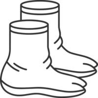 Boots symbol icon vector image. Illustration of the boot footwear shoe design image. EPS 10