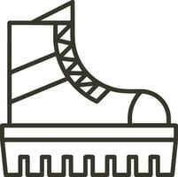 Boots symbol icon vector image. Illustration of the boot footwear shoe design image. EPS 10