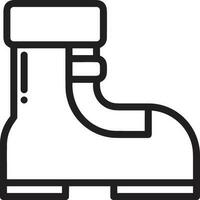 Boots symbol icon vector image. Illustration of the boot footwear shoe design image. EPS 10