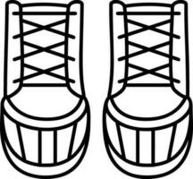 Boots symbol icon vector image. Illustration of the boot footwear shoe design image. EPS 10