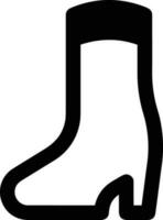 Boots symbol icon vector image. Illustration of the boot footwear shoe design image. EPS 10