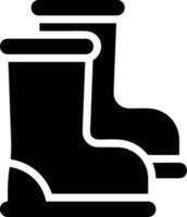 Boots symbol icon vector image. Illustration of the boot footwear shoe design image. EPS 10