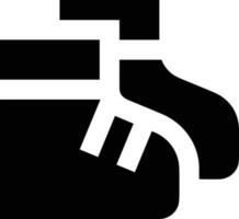 Boots symbol icon vector image. Illustration of the boot footwear shoe design image. EPS 10