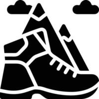 Boots symbol icon vector image. Illustration of the boot footwear shoe design image. EPS 10