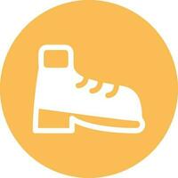 Boots symbol icon vector image. Illustration of the boot footwear shoe design image. EPS 10