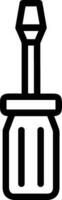 Screwdriver repair icon symbol vector image. Illustration of the fix toolkit design image. EPS 10