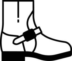 Boots symbol icon vector image. Illustration of the boot footwear shoe design image. EPS 10