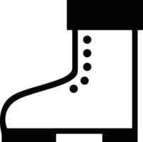 Boots symbol icon vector image. Illustration of the boot footwear shoe design image. EPS 10