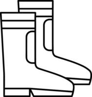 Boots symbol icon vector image. Illustration of the boot footwear shoe design image. EPS 10