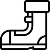 Boots symbol icon vector image. Illustration of the boot footwear shoe design image. EPS 10