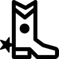 Boots symbol icon vector image. Illustration of the boot footwear shoe design image. EPS 10